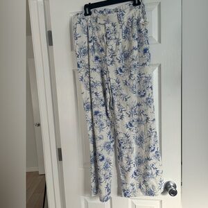 Jason Wu Women's Linen Blend Wide Leg pants size 6